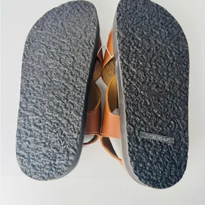 NWT & Other Stories Tan Leather Criss Cross Chunky Sandals 37 US 7 thumbnail 9