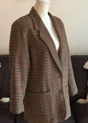 Women's Multicolor Plaid Blazer thumbnail 1