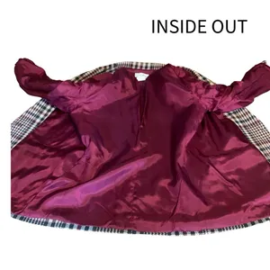 Vintage 1980'S Private Concepts Burgundy & Green Wool Blend Plaid Blazer (10) thumbnail 10