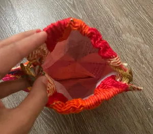 Phullkari Drawstring Purse/Bag Multiple thumbnail 3