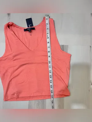 Lulus NWT Women Large Basics Feel Like Dancing Coral Orange Crop Casual Lounge thumbnail 9