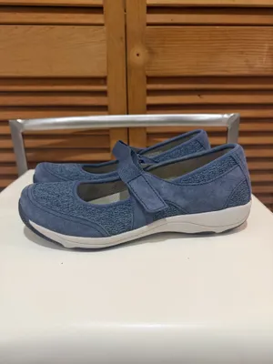 Dansko Hennie Blue Suede Mary Jane Comfort Shoes 37 US 6.5 thumbnail 2