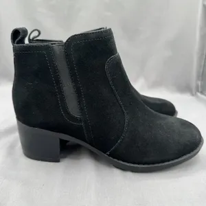 NWT Easy Spirit Segazer Women's Zip Up Short Boot Black Suede US 7.5 Wide thumbnail 3
