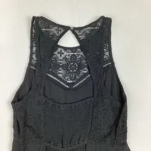 Abercrombie & Fitch Black Sleeveless Lace Cocktail Mini Dress XS thumbnail 4