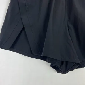NWT HALARA Elastic Waistband Drawstring Side Split Shorts Black Size Small S NEW thumbnail 4