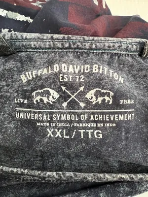 Buffalo David Bitton Charcoal Graphic Tee thumbnail 4