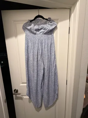 Blue and white jumpsuit Size M thumbnail 4