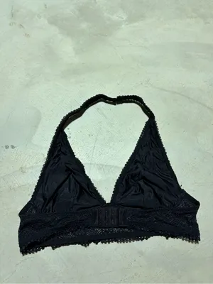 Victoria’s secret Black Lace halter Bralette bra large thumbnail 4