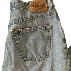 VTG Gap Blue Jeans No. 9 Reverse Fit RVS Sz 10/34 Light Wash High Rise Baggy Fit thumbnail 4