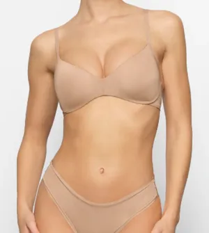 NWT SKIMS Wireless Form Push-Up Plunge Bra BR-WRL-1891Clay Size 32C‎ thumbnail 1