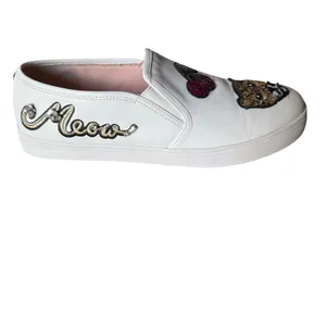 Kate Spade New York Lizbeth Slip-On Sneakers Sequin Cat Meow Lips Cherries sz 9 thumbnail 2