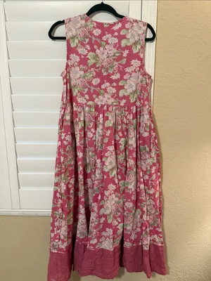 April Cornell Pink Floral Sleeveless Dress thumbnail 4