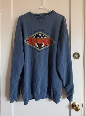 Vintage Style Blue Graphic Sweatshirt - Disney Jeanswear thumbnail 1