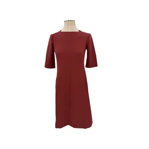 M.M.LaFleur Emily Square Neck A-Line Work Dress Brick Red NWT Size 0 thumbnail 2