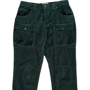 EUC Free People London Calling Moto Corduroy Pants Pine Green Size 29 thumbnail 4