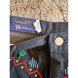Vintage Panhandle Slim Southwestern Embroidered High-Waisted Pants Pleated thumbnail 7
