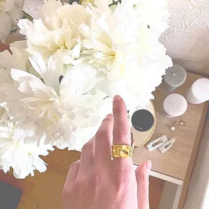 NEW Hammered‎ Yellow Gold Plated Ring thumbnail 8
