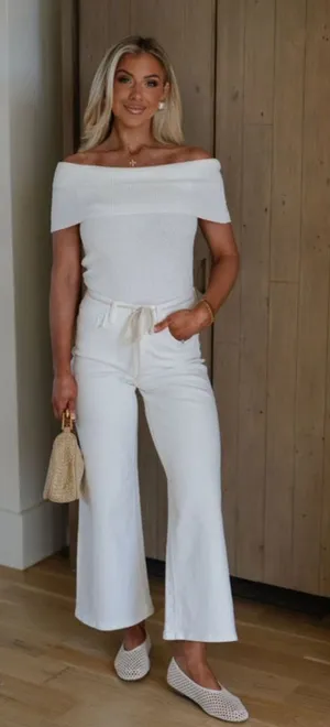These Three Boutique Off white pants thumbnail 1