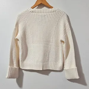Abercrombie & Fitch Cameron Seed Stitch Cardigan-White -Size S-150-491-01255-178 thumbnail 5