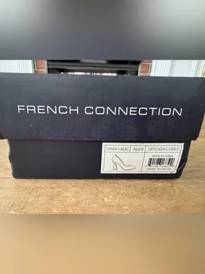 NEW IN BOX French Connection Nude Raven Pumps Flared Block Heel ~ size 10 thumbnail 5
