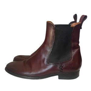 Vintage Frye Burgundy Leather Chelsea Ankle Boots Women’s Size 6 Made in Mexico thumbnail 2