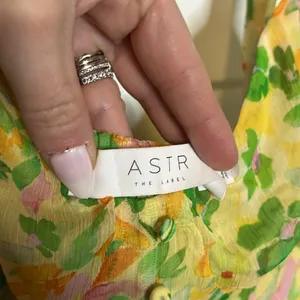 ASTR the Label NWT Midsummer Dress in Yellow Green Multi thumbnail 5