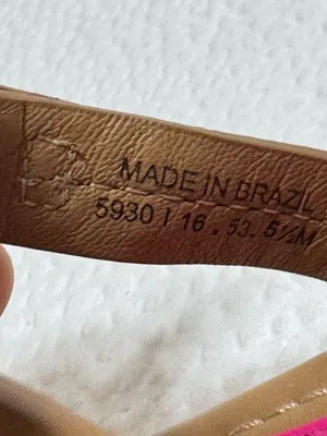 Tory Burch Hot Pink and Tan Miller Thong Sandals thumbnail 8