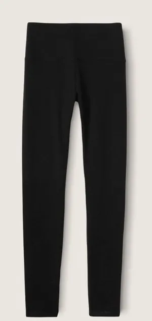 Victoria’s Secret pink, active yoga, solid black Full Length Leggings thumbnail 1