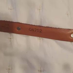 NWT Brighton Red Calf Hair Silver Hardware Belt Size 34 thumbnail 4