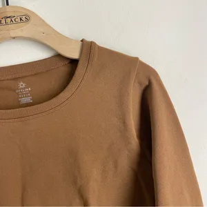 Aerie OFFLINE Cropped Long Sleeve Athletic Top Brown M thumbnail 3