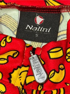 Nalini Vintage Sz S Green Red Cycling Jersey Vintage Ciclismo Classico Pasta Tee thumbnail 4