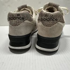 New Balance 574 Shoes Womens 9.5‎ Beige Suede Animal Print Athletic Sneakers thumbnail 4
