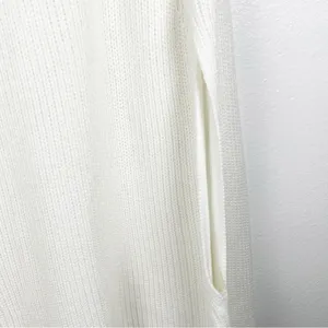 LANE BRYANT White Oversized Arm Openings Knit Poncho Sweater Size 28 Neutral thumbnail 5