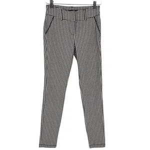 Shinestar Gingham‎ Checkered Pants Black White Y2K Stretch Women Size Large thumbnail 2