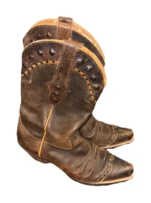 ARIAT Ladies Cowgirl Western Boot Brown distressed Leather Sz 7.5 thumbnail 1