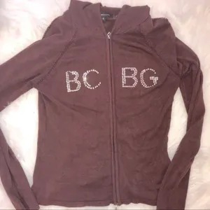 BCBG Maxazria Designer hooded silk bling jacket thumbnail 3