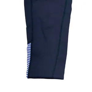 Athleta Leggings Size XS Black W/‎ Purple White Striped Stretch Athleisure 24X20 thumbnail 3