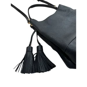 Michael Kors black AUTHENTIC purse handbag shoulder bag pebble SKU 2524 thumbnail 2