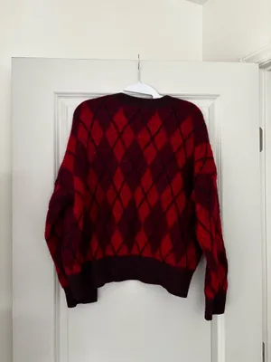 ZARA Argyle Sweater thumbnail 4