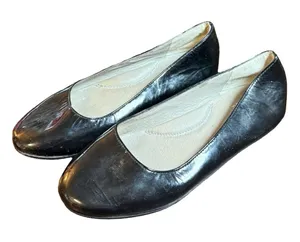Eileen Fisher Womens Black Patent Leather Ballet Flats Vero Cuoio Size 6 thumbnail 1