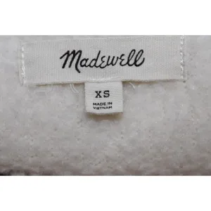 Womens Madewell Polartec Fleece Popover Jacket Antique Cream Sherpa K1507 Sz XS thumbnail 3