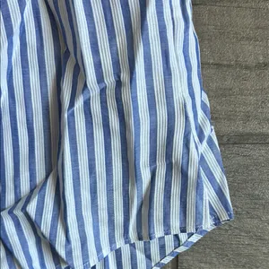 Veronica Beard Blue and White Striped One Piece with Ruffled Overlay thumbnail 4