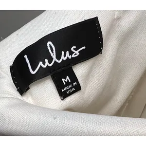 Lulus Believe In Love White Backless Skater Dress Women M Strappy Open Back thumbnail 4