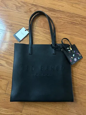 NWT Ted Baker Black Tote with matching card holder thumbnail 1