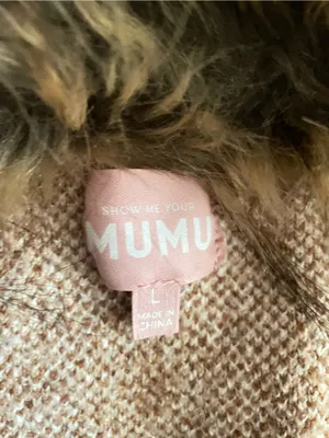 Show Me Your Mumu Babushka Sweater Cardigan Horse Giddy Up Fur Knit Duster thumbnail 5