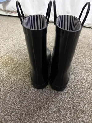 stella's boutique Black Rain Boots thumbnail 3
