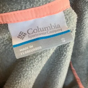 Columbia PGF Womens‎ Gray Fleece Pullover Coral Trim Fishing Gear Mock Neck thumbnail 10