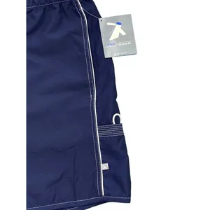 Tek Gear Women's Blue Athletic Bungee Drawstring Cargo Pocket‎ Shorts New Swim L thumbnail 2