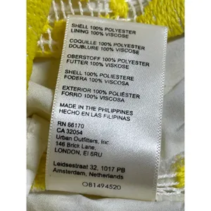 Anthropologie Maeve Yellow Paisley Lace Embroidered Cami Mini Sheath Dress Sz 0 thumbnail 8