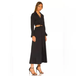 Young Fabulous & Broke YFB Derby Cutout Midi Brown Shirtdress‎ Dress Size Small thumbnail 15